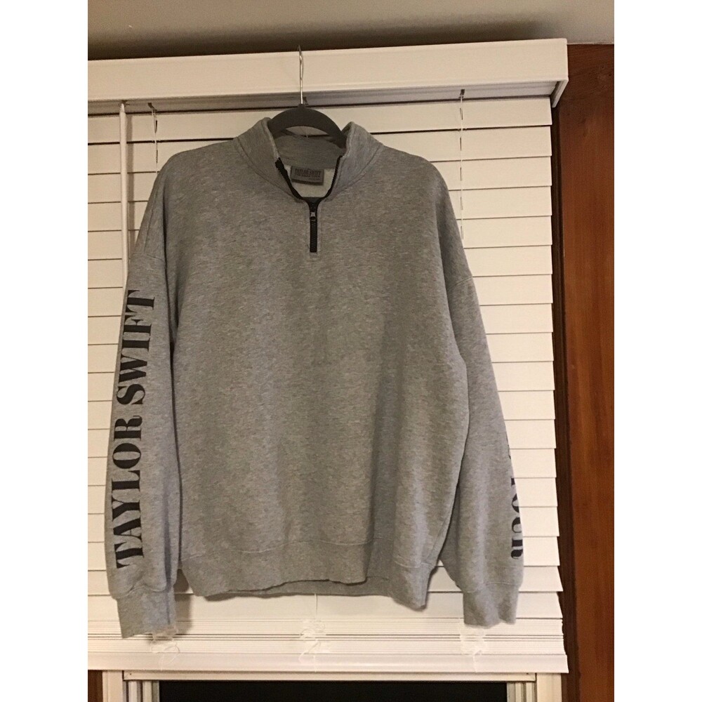 Taylor Swift Grey Quarter Zip Sweatshirt Eras Tour